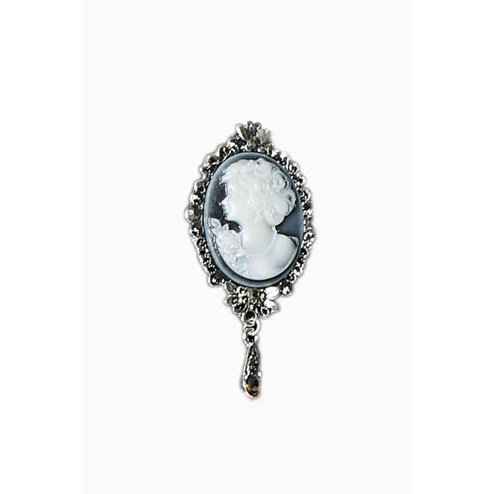 Dancing Days - CAMEO Broche - Silver coloured